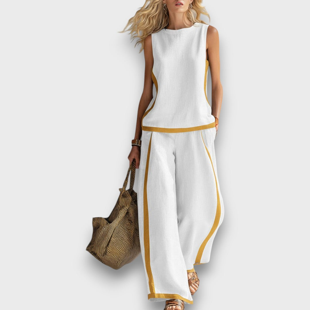 AURENE | CONJUNTO DE LINO DE DOS PIEZAS