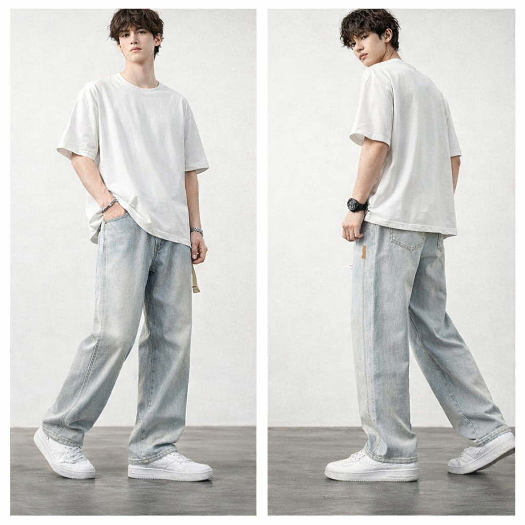 Vaqueros Oversize Denim Vintage