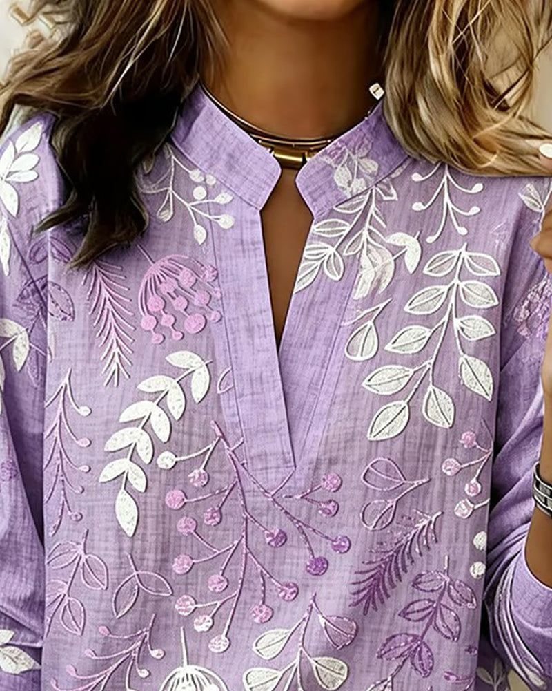 Blusa Floral de Algodón para Mujer – Corte Regular, Elegante y Fresca para el Verano