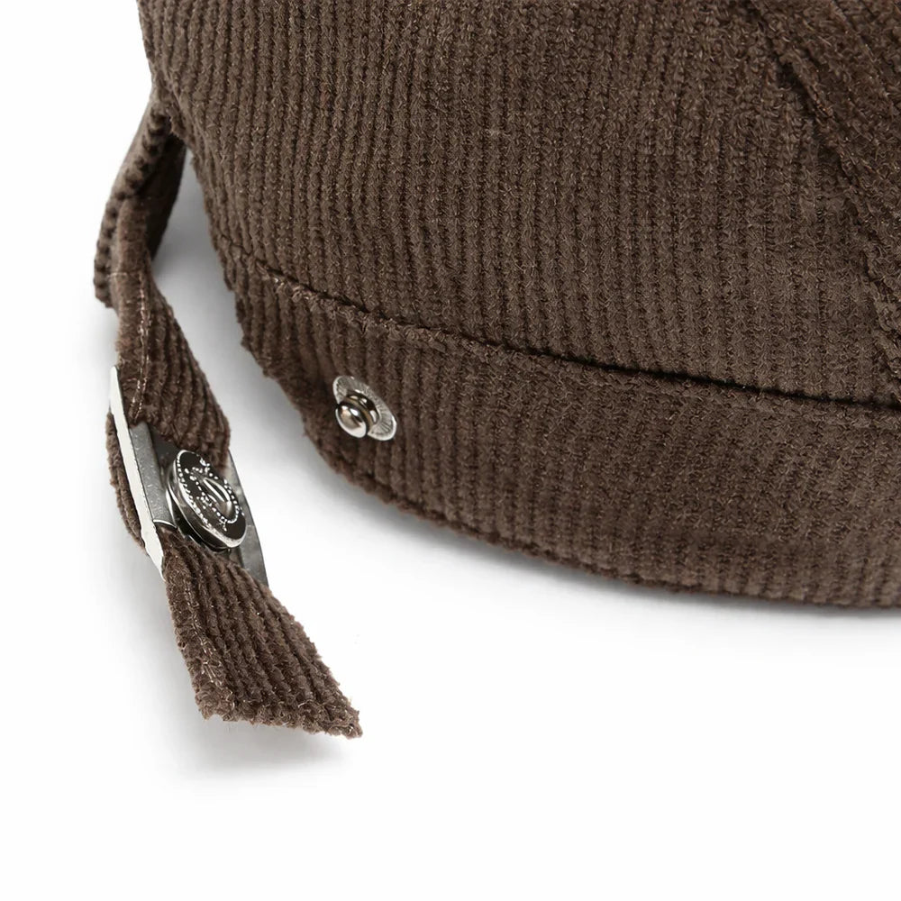 Gentleman Classic | Gorra plana de pana clásica
