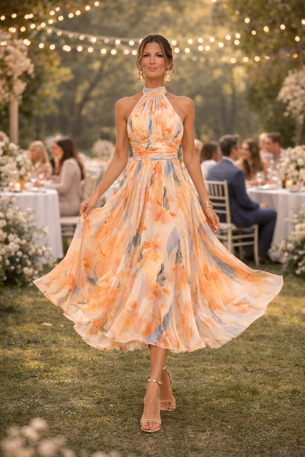 Vestido Mónica | Cuello Estampado