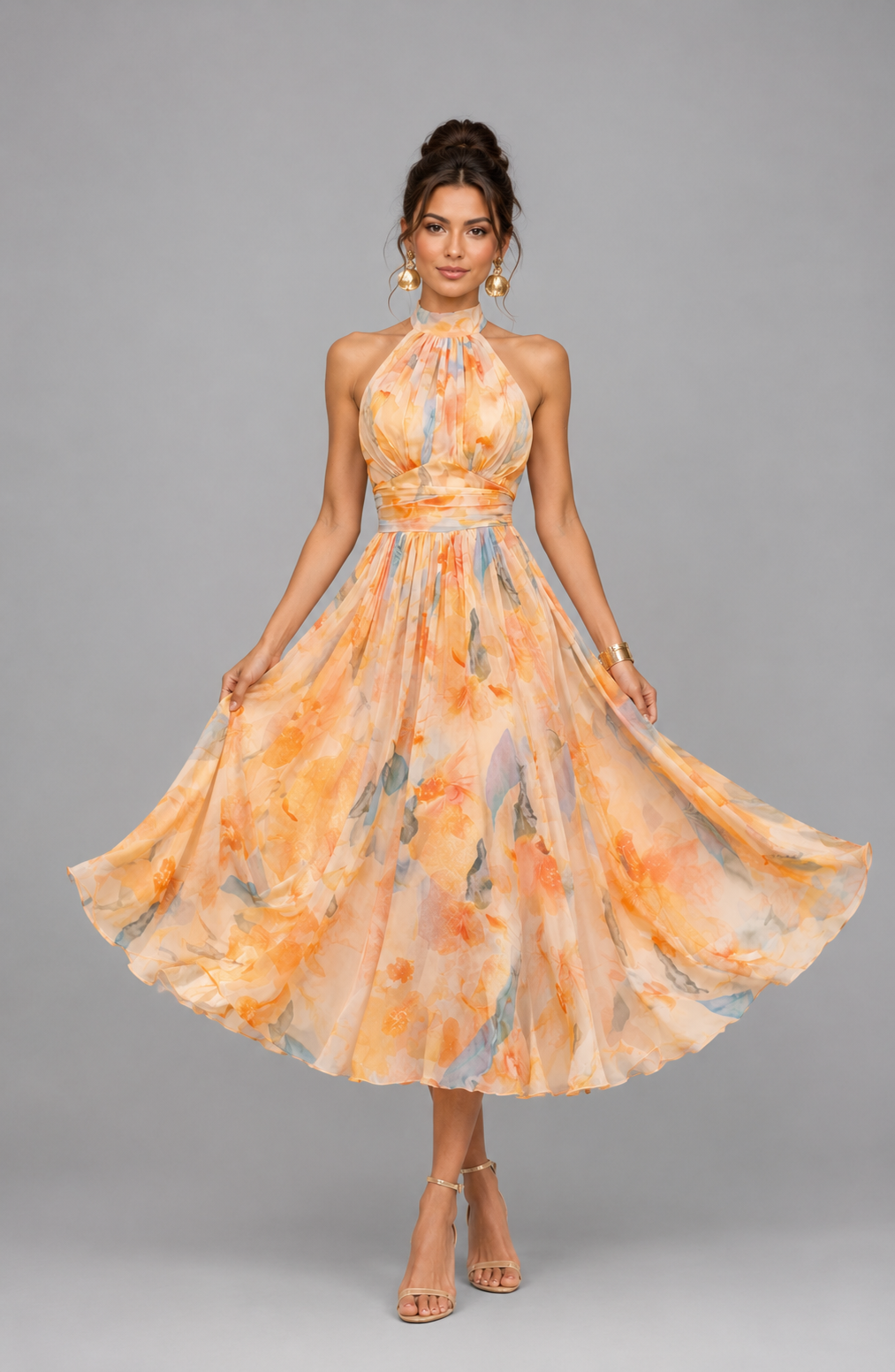 Vestido Mónica | Cuello Estampado