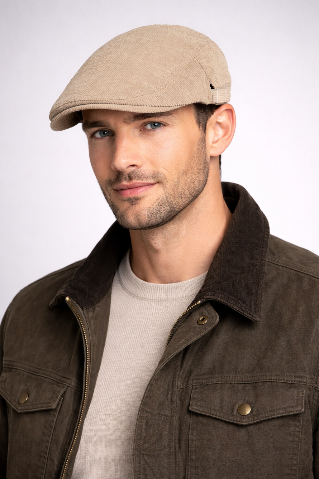 Gentleman Classic | Gorra plana de pana clásica