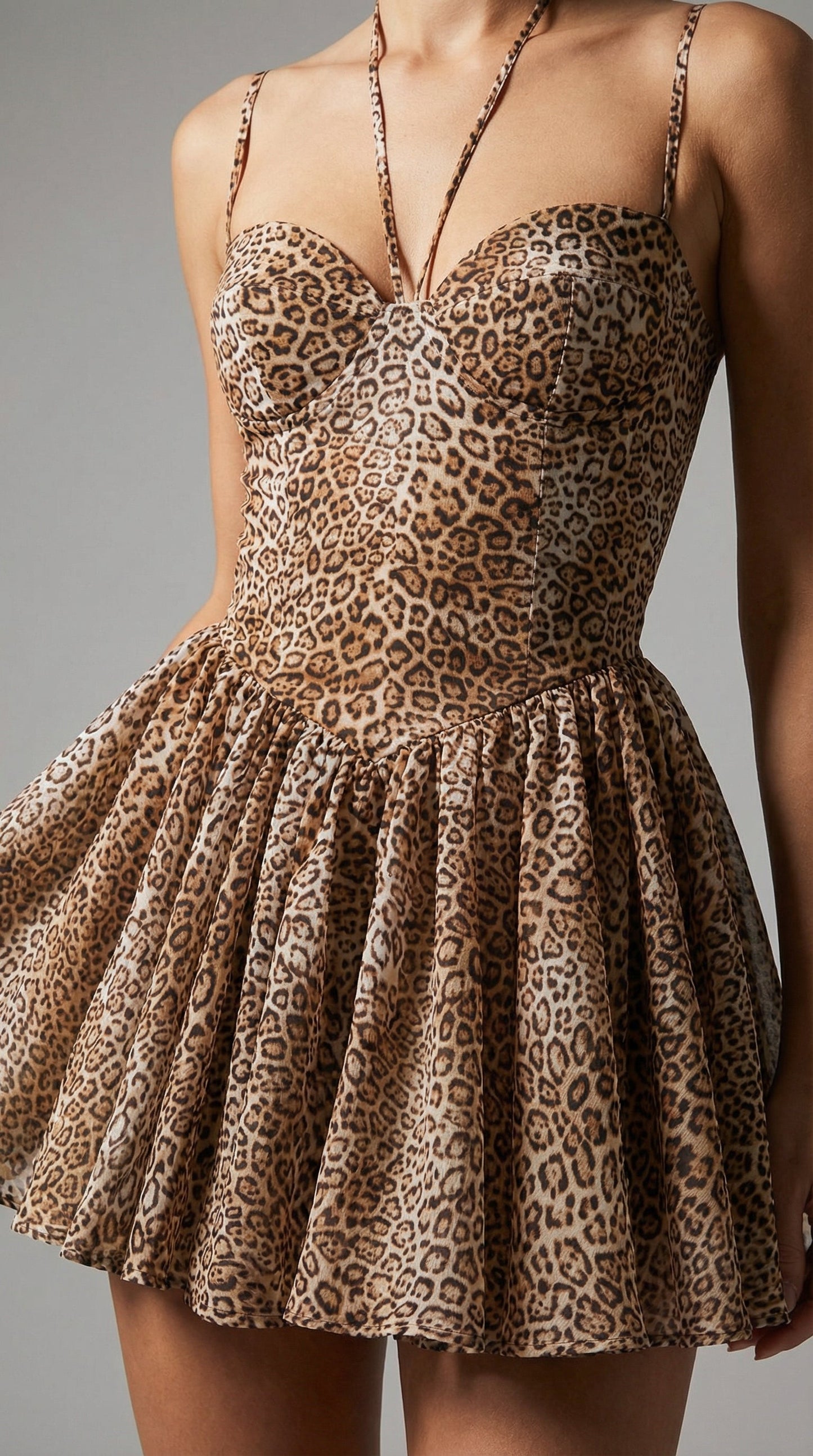 Vestido "Leopard Noir"