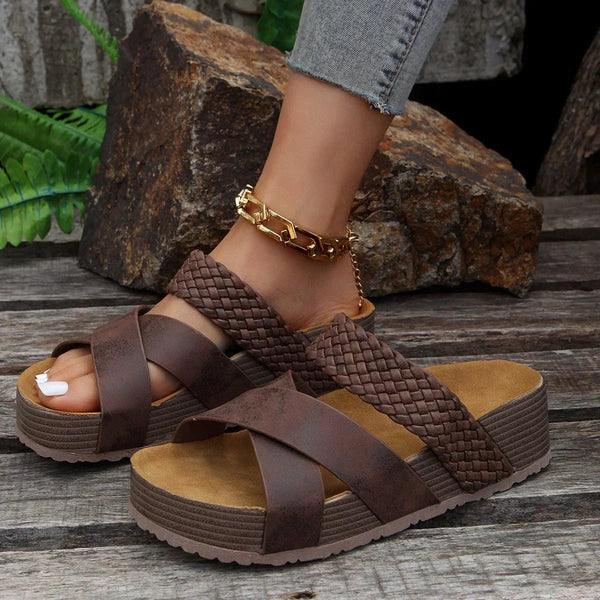 Sandalias Ortopédicas para Mujer con Tiras Cruzadas – Máxima Comodidad y Estilo para el Uso Diario