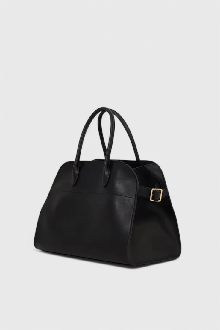 Bolso tote grande para mujer, marrón elegante, bolso amplio en cuero vegano con acabado efecto ante