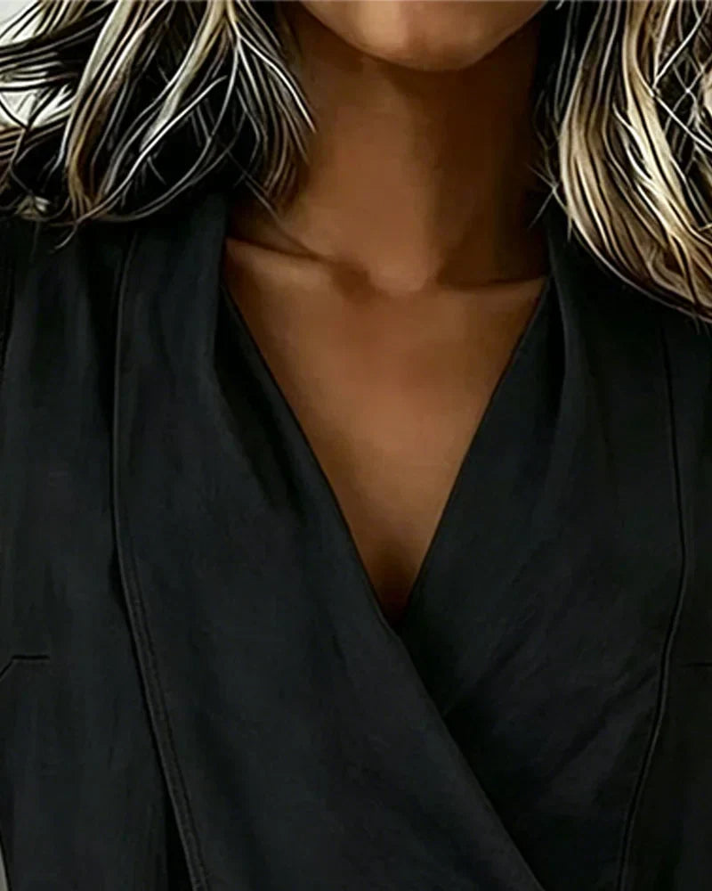 Top asimétrico sin mangas para mujer – estilo envolvente y ligero para el verano